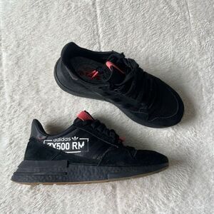 Adidas ZX500 RM Sneakers Mens Black Suede Casual Low Lace Up Shoes